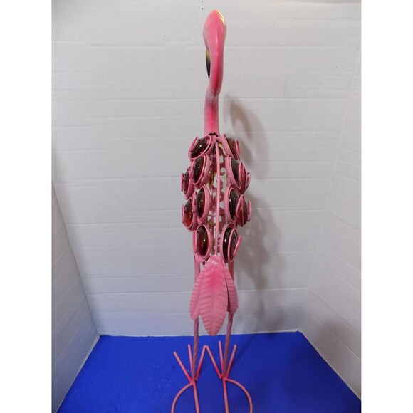 NEW Flamingo Metal Ornate Statue Figurine Sculpture Home Decor Florida Souvenir - Picture 6 of 6
